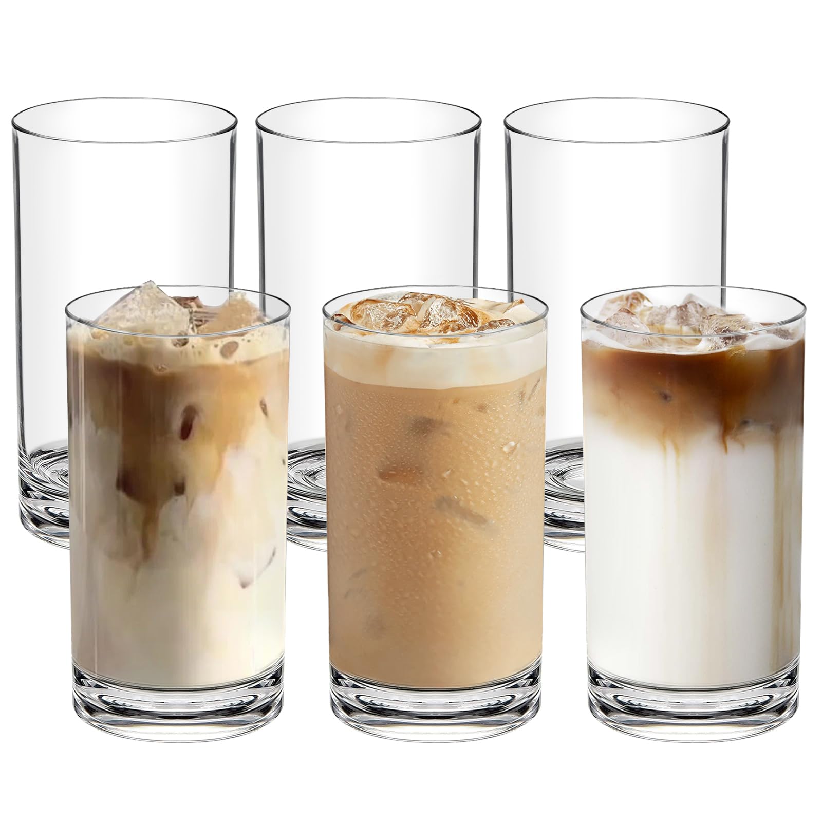 Amazon.com | RÉΑLWÁY Shatterproof Plastic Drinking Glasses Set of